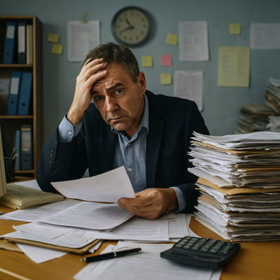 homme gestion administrative entreprises